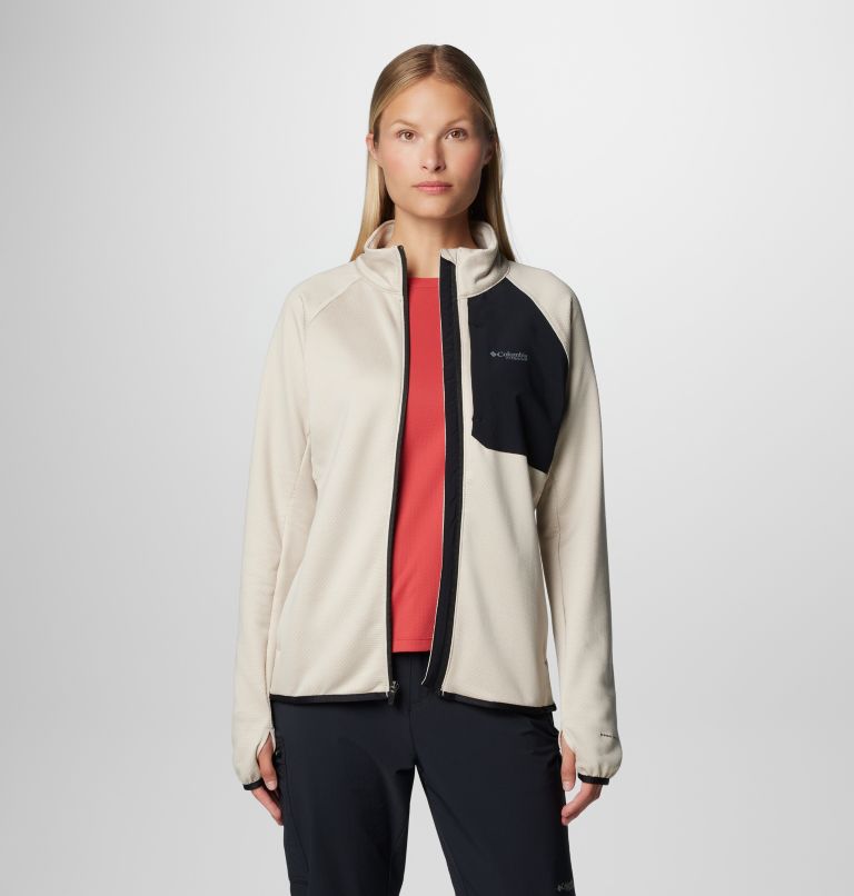 Women's Triple Canyon Technical Grid Fleece Jacket, Color: Dark Stone Heather, Black, image 8