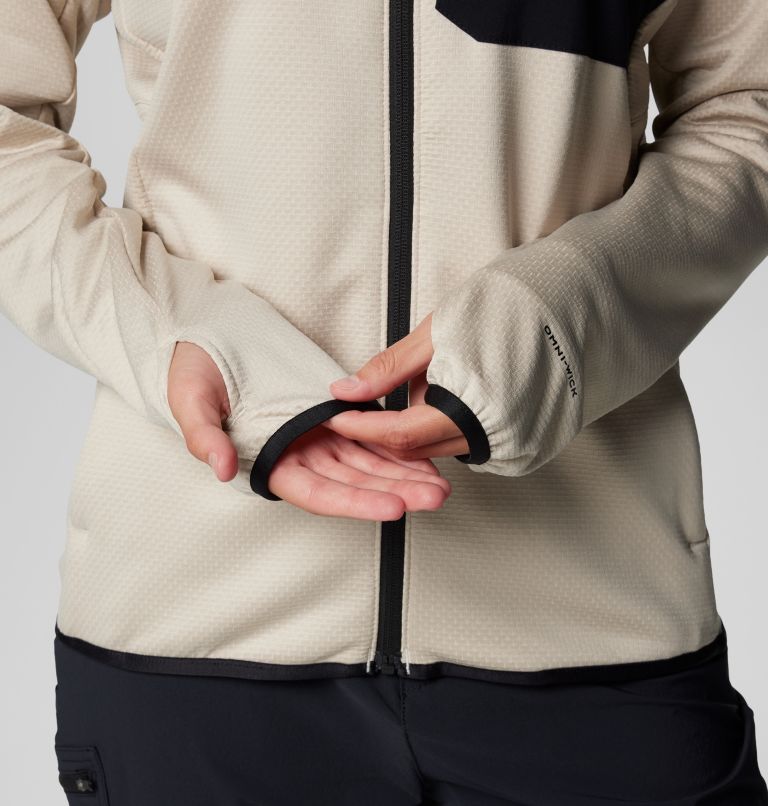 Women's Triple Canyon Technical Grid Fleece Jacket, Color: Dark Stone Heather, Black, image 9