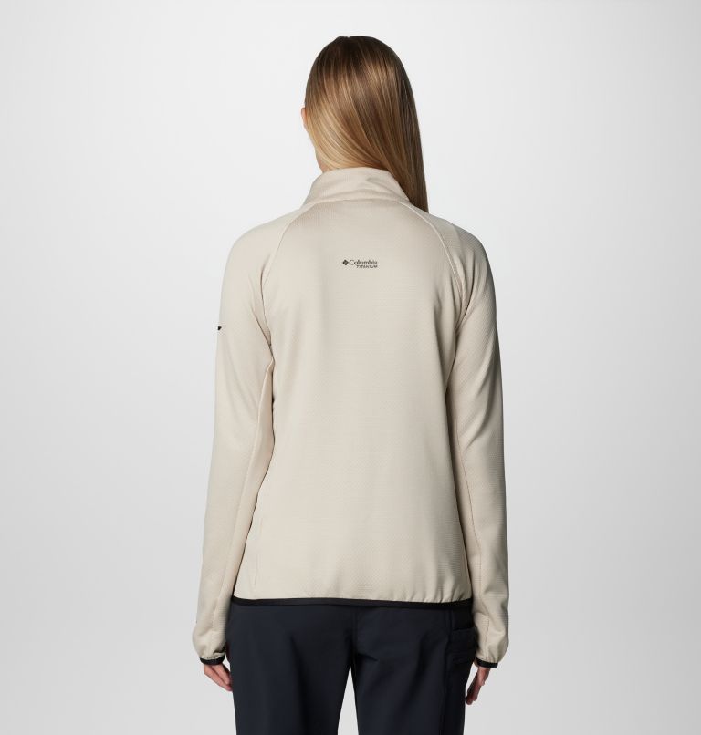 Women's Triple Canyon Technical Grid Fleece Jacket, Color: Dark Stone Heather, Black, image 2