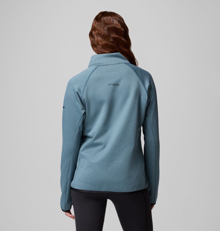 Women's Triple Canyon Technical Grid Fleece Jacket, Color: Everblue, Black, image 3