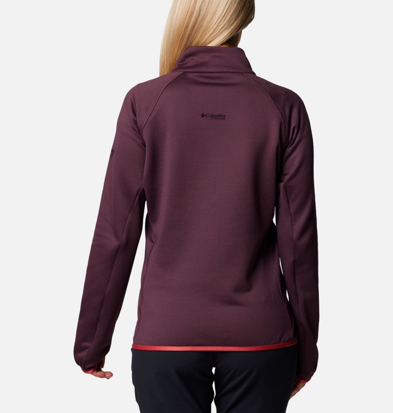 Women's Triple Canyon Technical Grid Fleece Jacket, Color: Moonvista, Daredevil, image 2