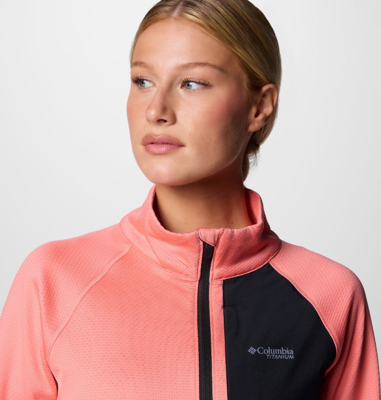 Giacca tecnica in pile con cappuccio Triple Canyon Grid da donna, Color: Alpenglow, image 4