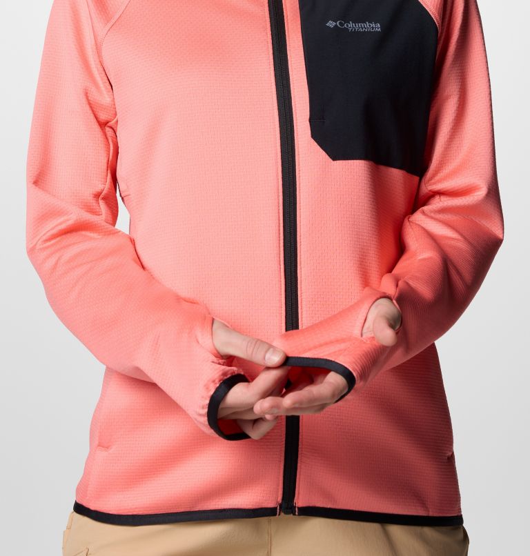 Giacca tecnica in pile con cappuccio Triple Canyon Grid da donna, Color: Alpenglow, image 6