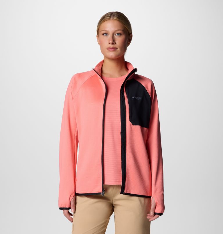 Giacca tecnica in pile con cappuccio Triple Canyon Grid da donna, Color: Alpenglow, image 7