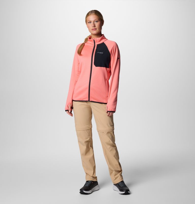 Giacca tecnica in pile con cappuccio Triple Canyon Grid da donna, Color: Alpenglow, image 8