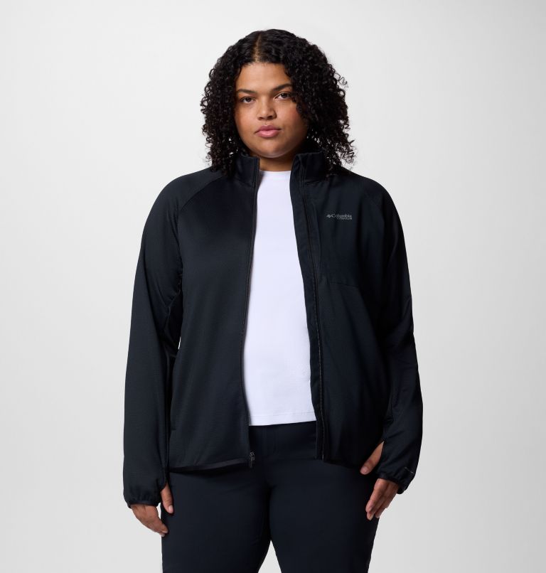 Femme Polaire à fermeture éclair intégrale Triple Canyon Grid - Grandes tailles, Color: Black, image 6