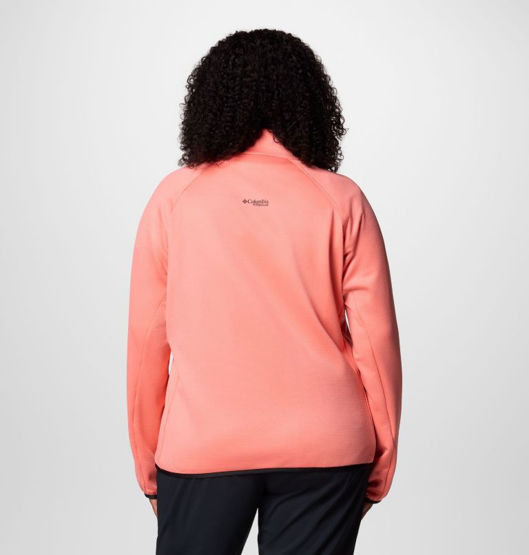Women's Triple Canyon Grid Fleece Full Zip - Plus Size, Color: Alpenglow, image 2