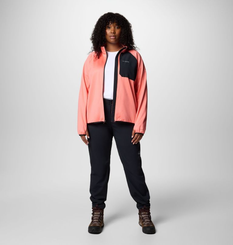 Women's Triple Canyon Grid Fleece Full Zip - Plus Size, Color: Alpenglow, image 7