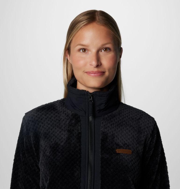 Women's Fire Side Full Zip III Fleece Jacket, Color: Black, image 5