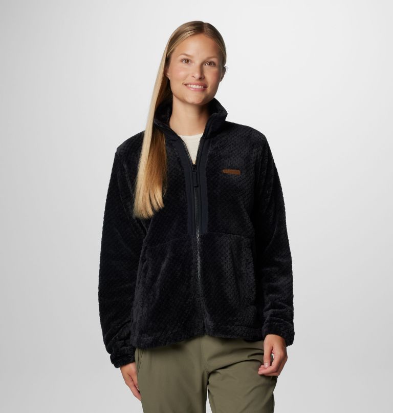 Women's Fire Side Full Zip III Fleece Jacket, Color: Black, image 1
