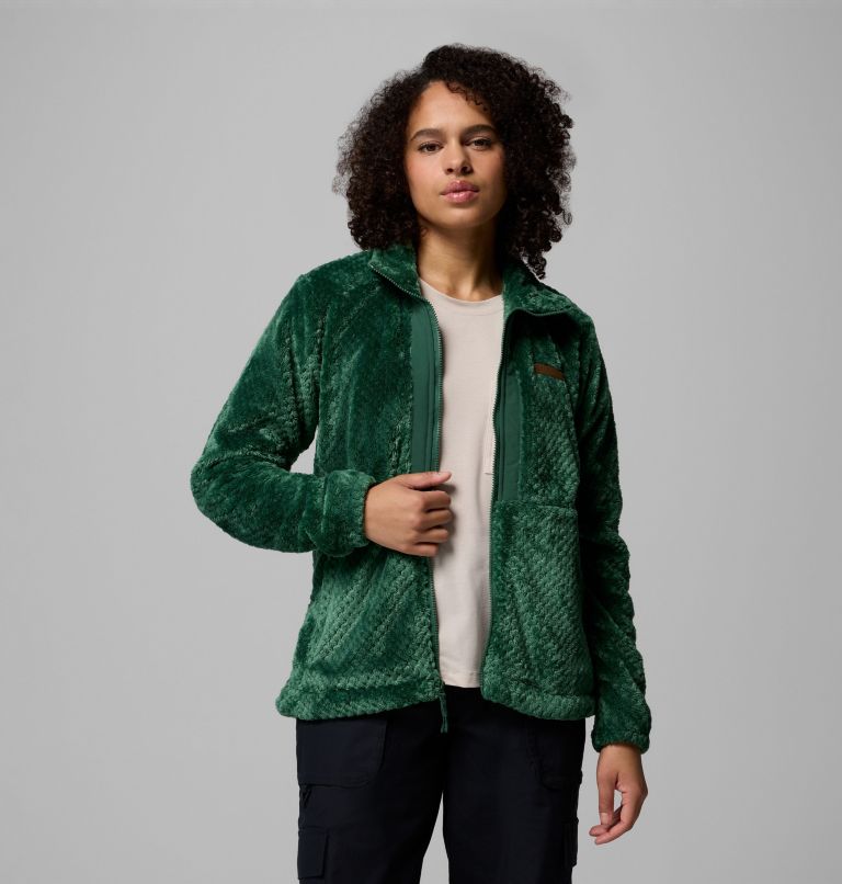 Women's Fire Side Full Zip III Fleece Jacket, Color: Rain Forest, image 5