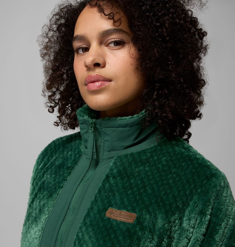 Women's Fire Side Full Zip III Fleece Jacket, Color: Rain Forest, image 6
