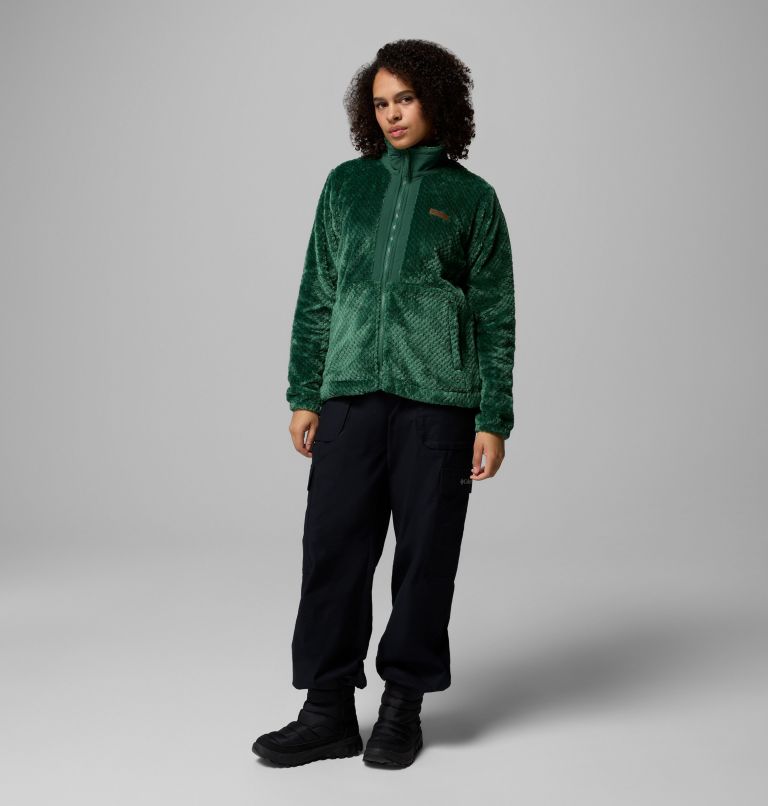 Women's Fire Side Full Zip III Fleece Jacket, Color: Rain Forest, image 2