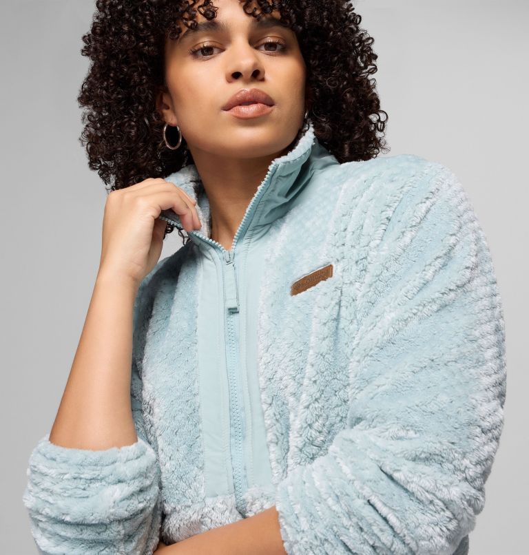 Women's Fire Side Full Zip III Fleece Jacket, Color: Crushed Blue, image 6