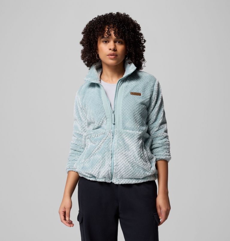 Women's Fire Side Full Zip III Fleece Jacket, Color: Crushed Blue, image 1