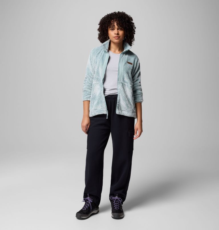 Women's Fire Side Full Zip III Fleece Jacket, Color: Crushed Blue, image 2