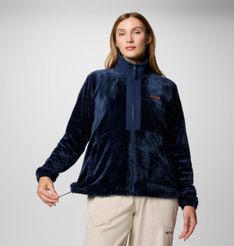 Women's Fire Side Full Zip III Fleece Jacket, Color: Collegiate Navy, image 6