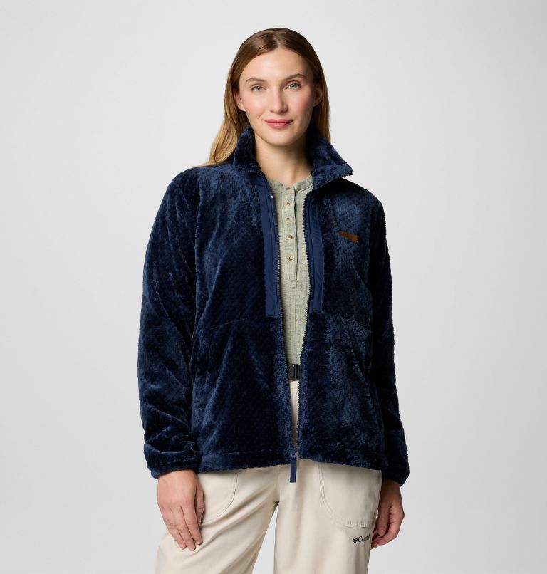 Women's Fire Side Full Zip III Fleece Jacket, Color: Collegiate Navy, image 1