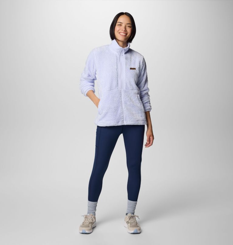 Women's Fire Side Full Zip III Fleece Jacket, Color: Snowdrift, image 3