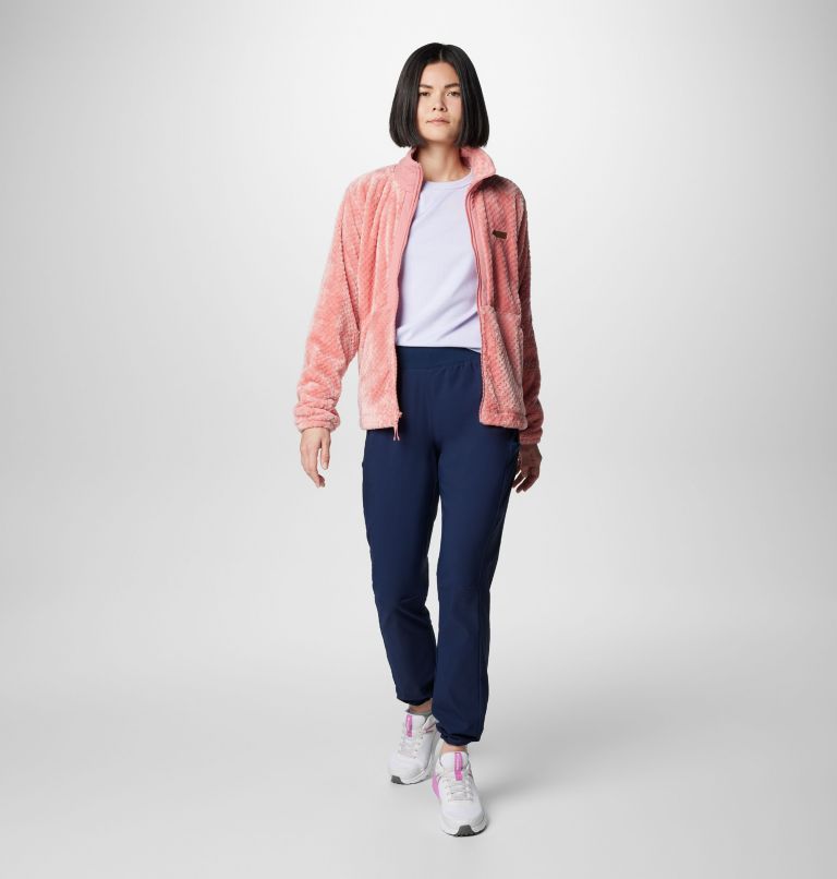 Women's Fire Side Full Zip III Fleece Jacket, Color: Pink Agave, image 3