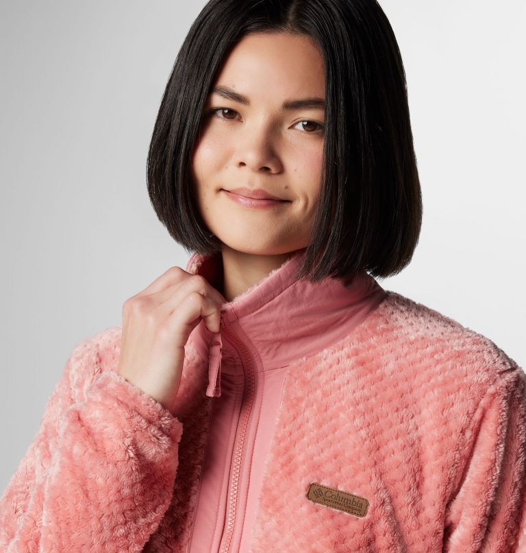 Women's Fire Side Full Zip III Fleece Jacket, Color: Pink Agave, image 5
