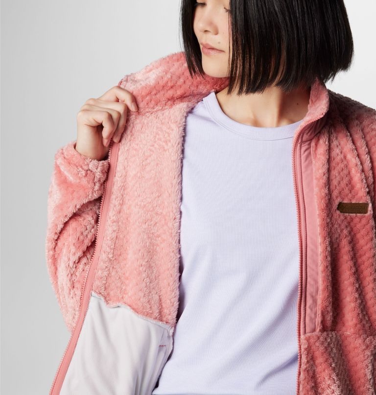 Women's Fire Side Full Zip III Fleece Jacket, Color: Pink Agave, image 8