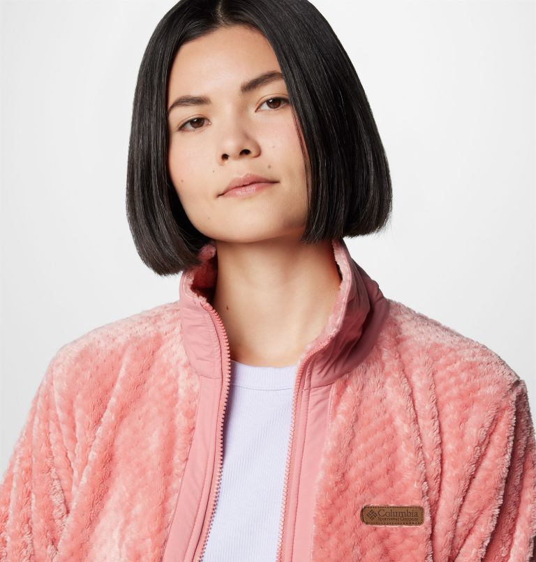 Women's Fire Side Full Zip III Fleece Jacket, Color: Pink Agave, image 9