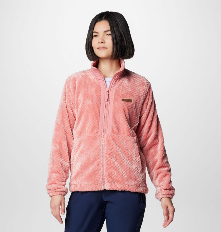 Women's Fire Side Full Zip III Fleece Jacket, Color: Pink Agave, image 1