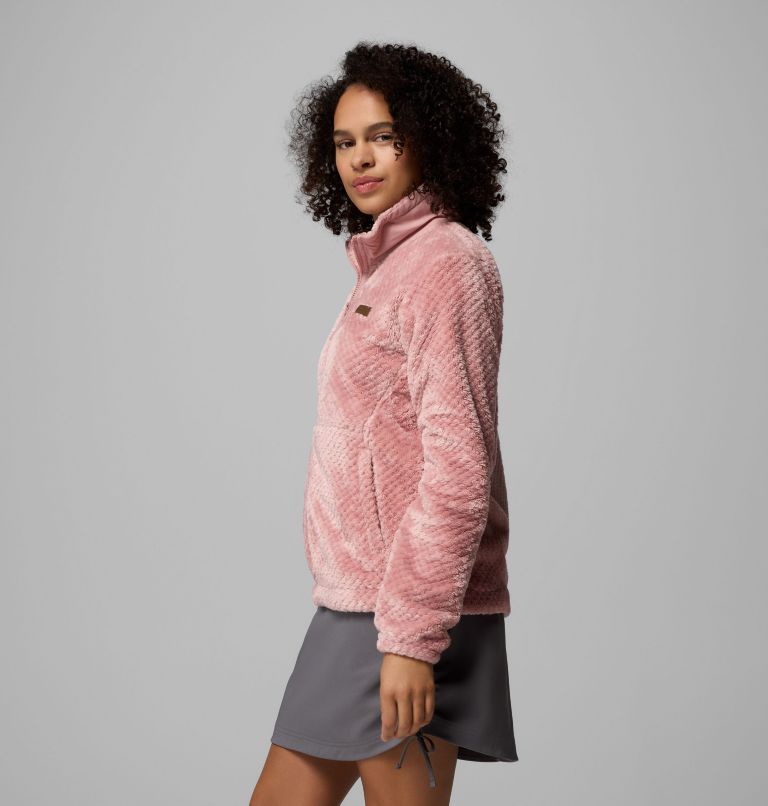 Women's Fire Side Full Zip III Fleece Jacket, Color: Eraser Pink, image 4