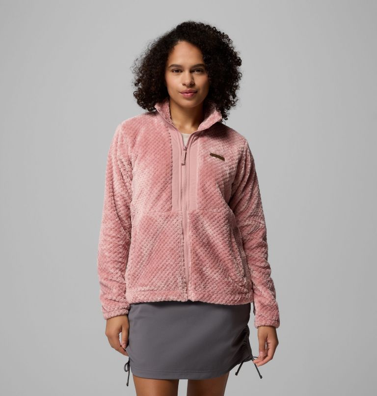 Women's Fire Side Full Zip III Fleece Jacket, Color: Eraser Pink, image 1