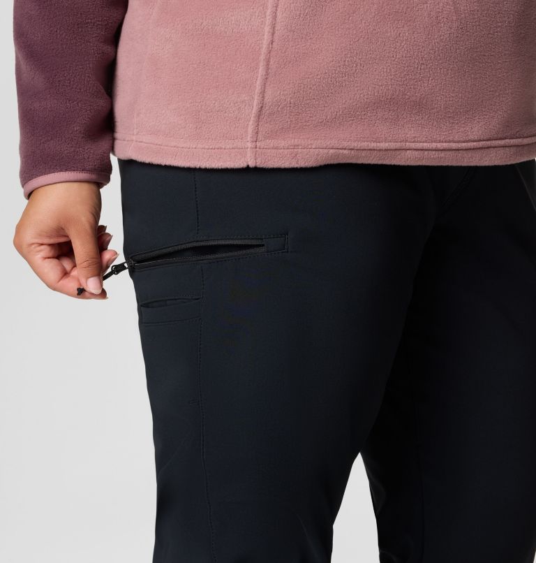 Women's Back Beauty High-Rise Pants - Plus Size, Color: Black, image 7