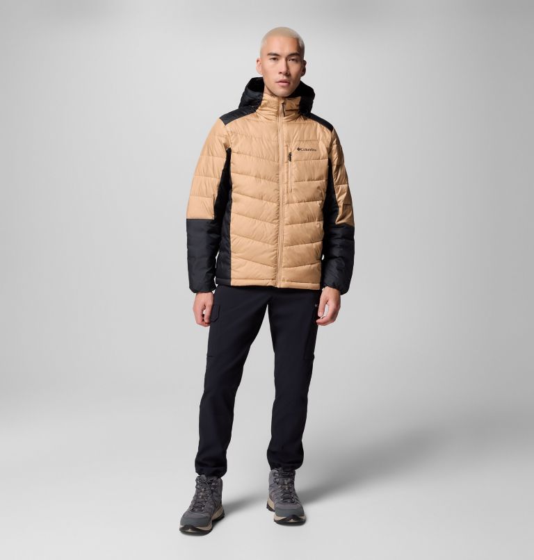 Men's Labyrinth Loop II Hooded Jacket, Color: Canoe, Black, image 2
