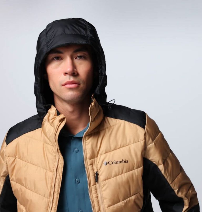 Men's Labyrinth Loop II Hooded Jacket, Color: Canoe, Black