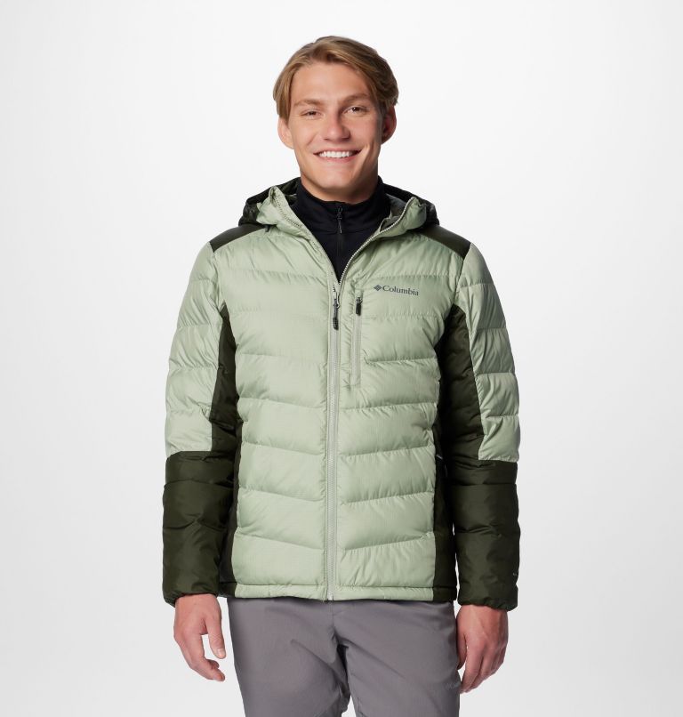 Manteau à capuchon Labyrinth Loop II pour hommes, Color: Safari, Greenscape, image 1