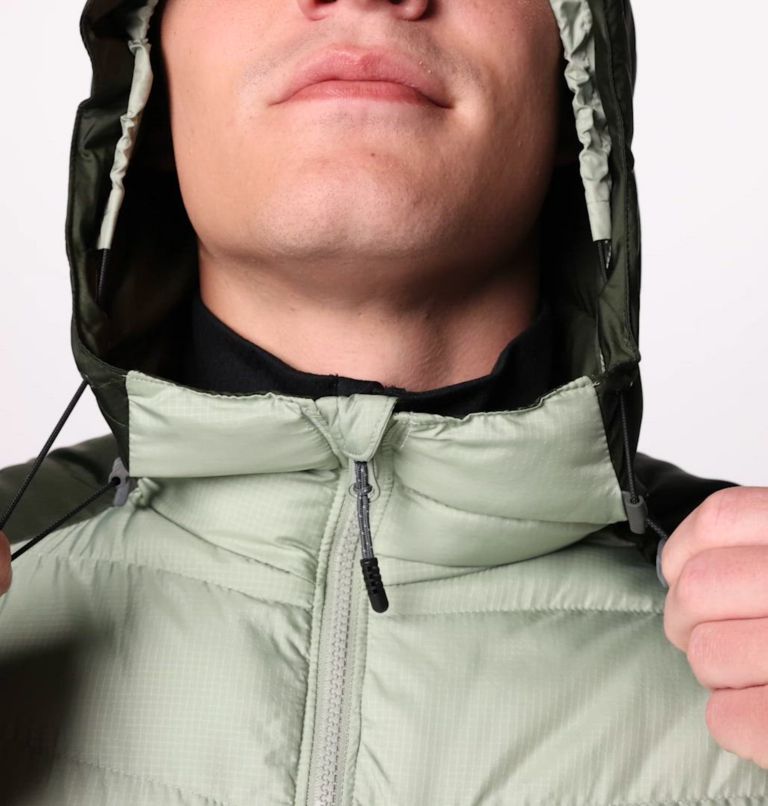 Manteau à capuchon Labyrinth Loop II pour hommes, Color: Safari, Greenscape
