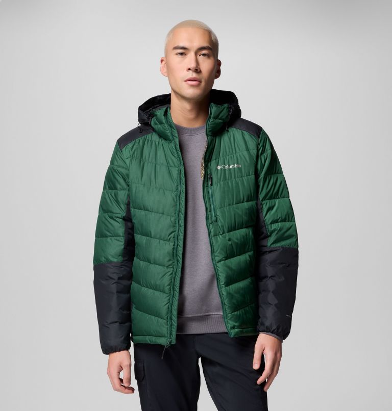Men's Labyrinth Loop II Hooded Jacket, Color: Rain Forest, Black, image 5