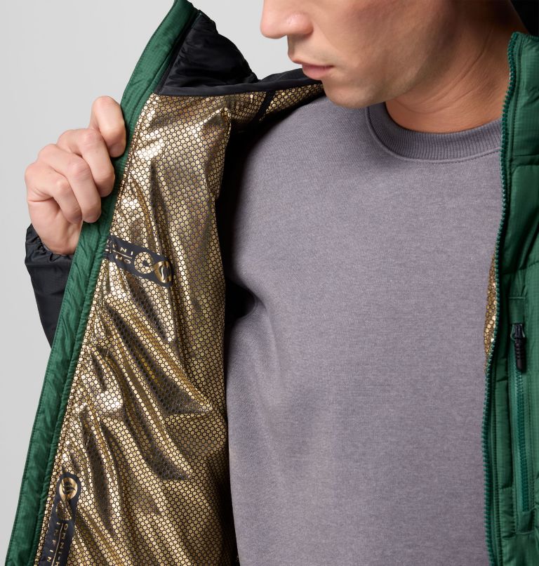 Men's Labyrinth Loop II Hooded Jacket, Color: Rain Forest, Black, image 6