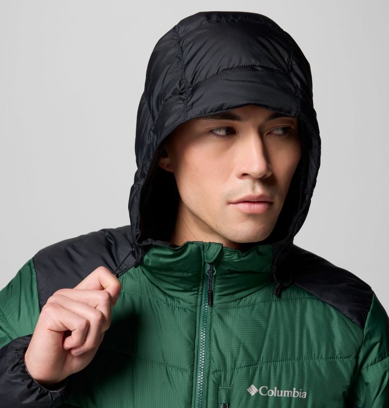 Men's Labyrinth Loop II Hooded Jacket, Color: Rain Forest, Black, image 7