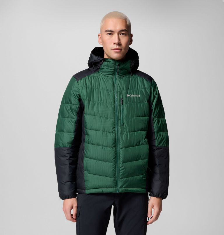 Men's Labyrinth Loop II Hooded Jacket, Color: Rain Forest, Black, image 1