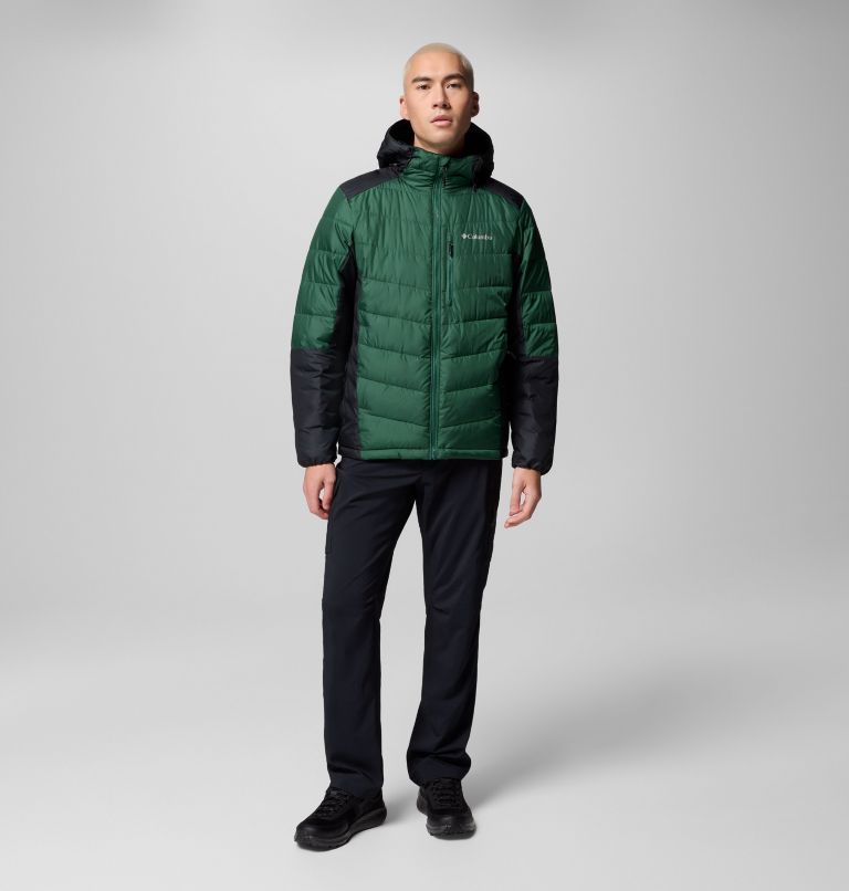 Men's Labyrinth Loop II Hooded Jacket, Color: Rain Forest, Black, image 2