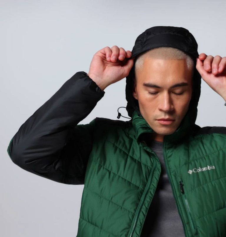 Men's Labyrinth Loop II Hooded Jacket, Color: Rain Forest, Black