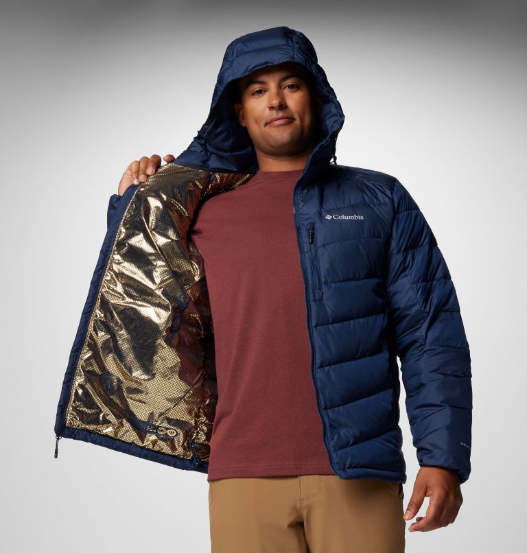 Men's Labyrinth Loop II Hooded Jacket, Color: Collegiate Navy, image 6