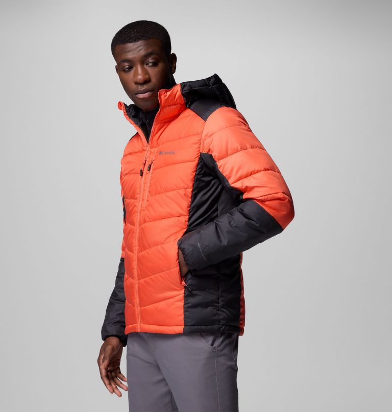 Men's Labyrinth Loop II Hooded Jacket, Color: Zing, Shark, image 4