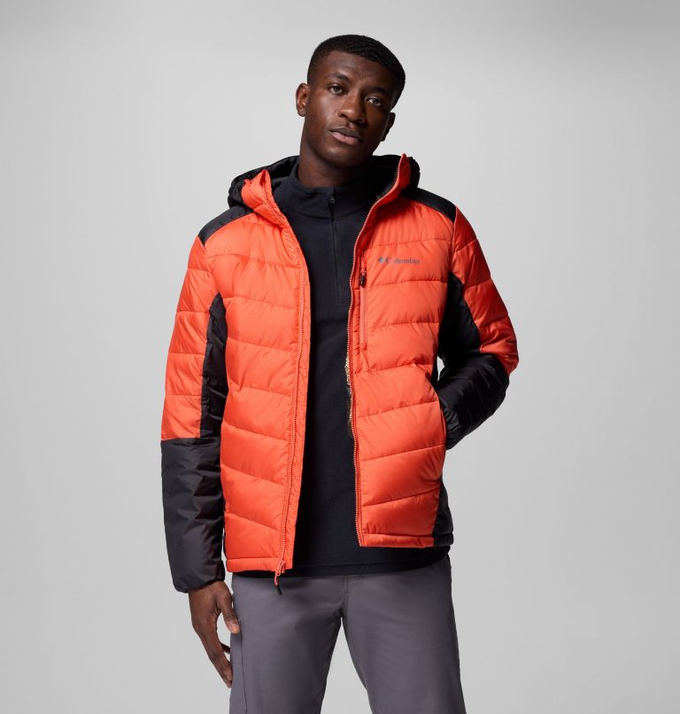 Men's Labyrinth Loop II Hooded Jacket, Color: Zing, Shark, image 5