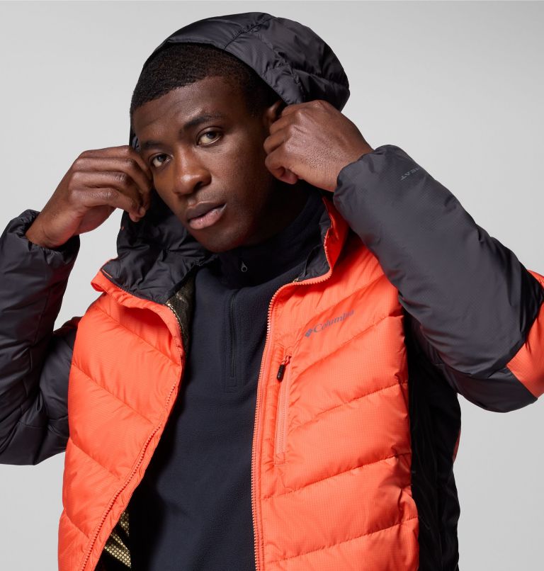 Men's Labyrinth Loop II Hooded Jacket, Color: Zing, Shark, image 6