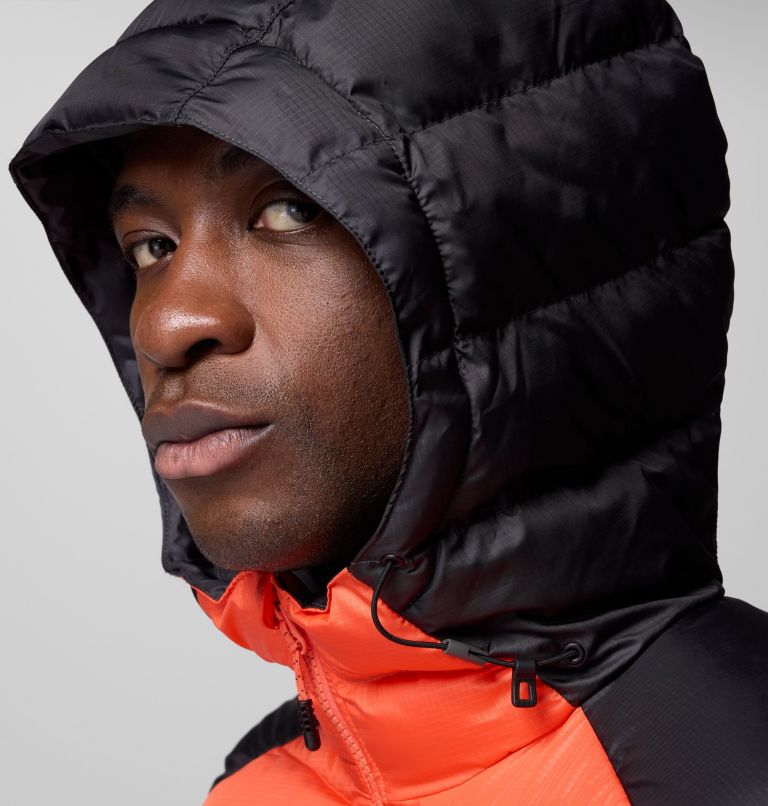 Men's Labyrinth Loop II Hooded Jacket, Color: Zing, Shark, image 7