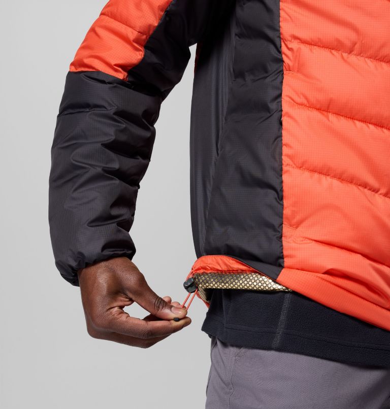 Men's Labyrinth Loop II Hooded Jacket, Color: Zing, Shark, image 9