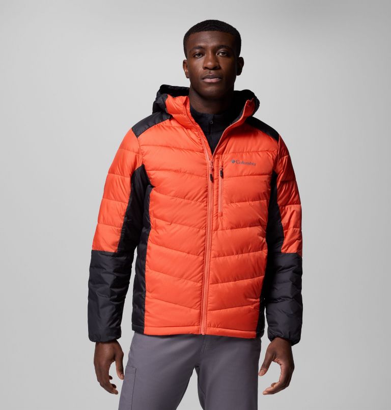 Men's Labyrinth Loop II Hooded Jacket, Color: Zing, Shark, image 1