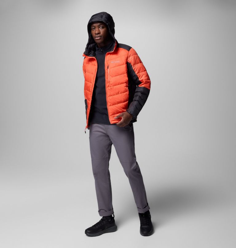 Men's Labyrinth Loop II Hooded Jacket, Color: Zing, Shark, image 2