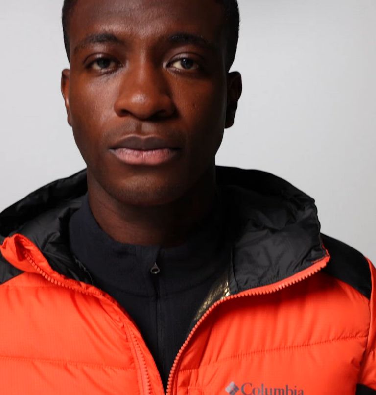 Men's Labyrinth Loop II Hooded Jacket, Color: Zing, Shark